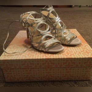 Gianni Bini silver heels